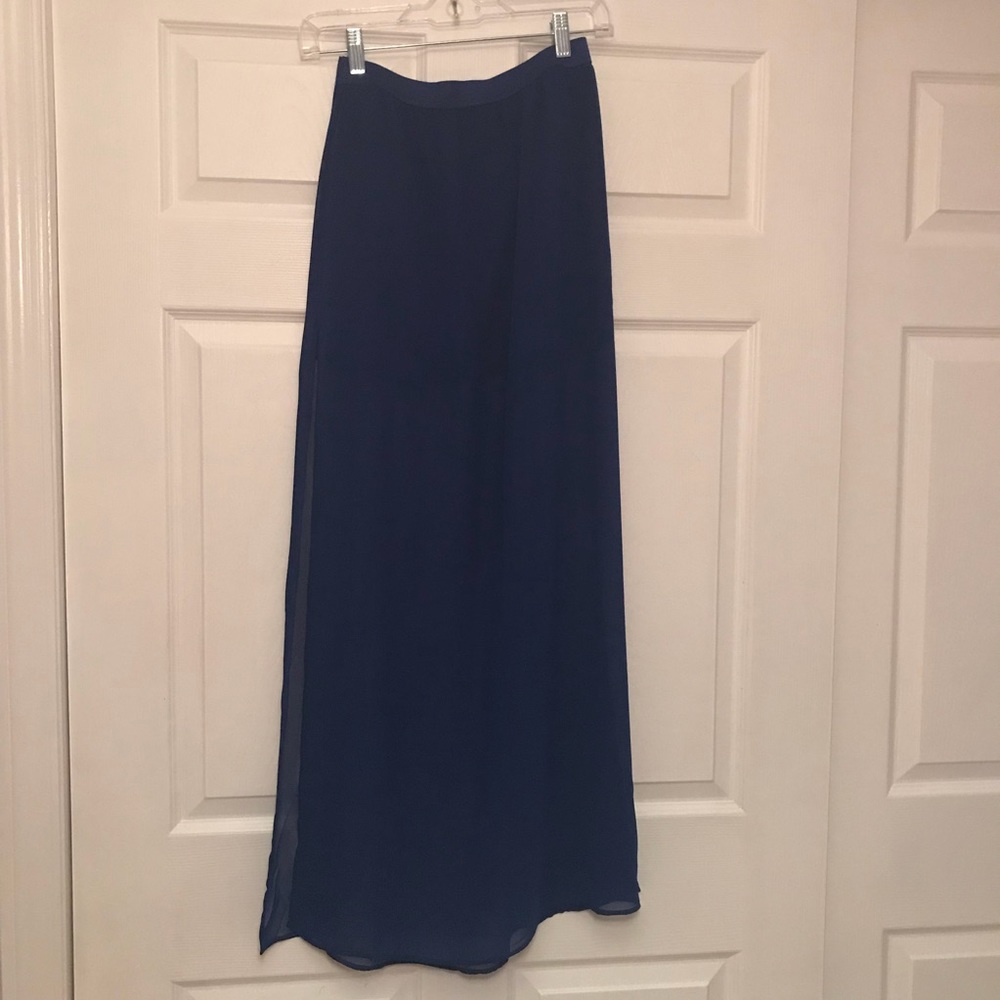 sheer maxi skirt